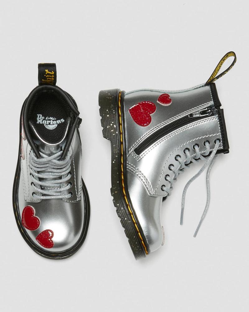 Dr Martens Toddler 1460 Glitter Star Lak Veterlaarzen Kinderen Metal | NL 129FDN